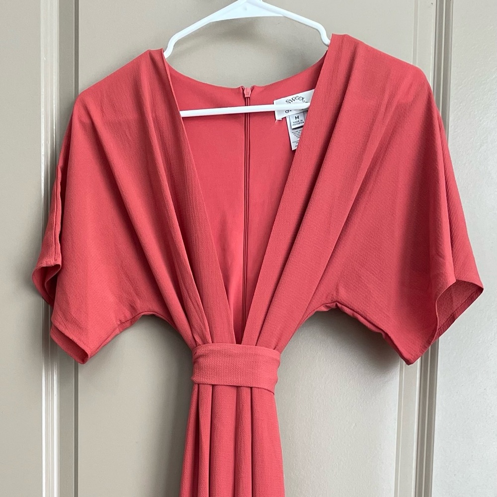 Sleek burnt orange romper